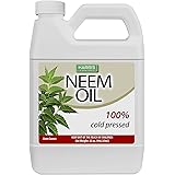 HARRIS Neem Oil, 100% Cold Pressed and Unrefined for Plant Spray, Skin and Hair, 32oz Cosmetic Grade Concentrate