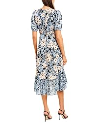 Donna Morgan Women's Bubble Sleeve High-Low