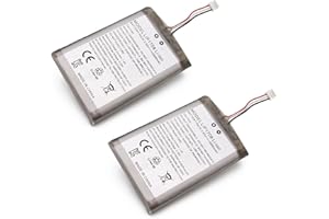 QIMOO 3000mAh Replacement Battery for Sony Playstation 5 Dualsense Controller,Replace PS5 LIP1708 Battery Pack（2 Pcs）