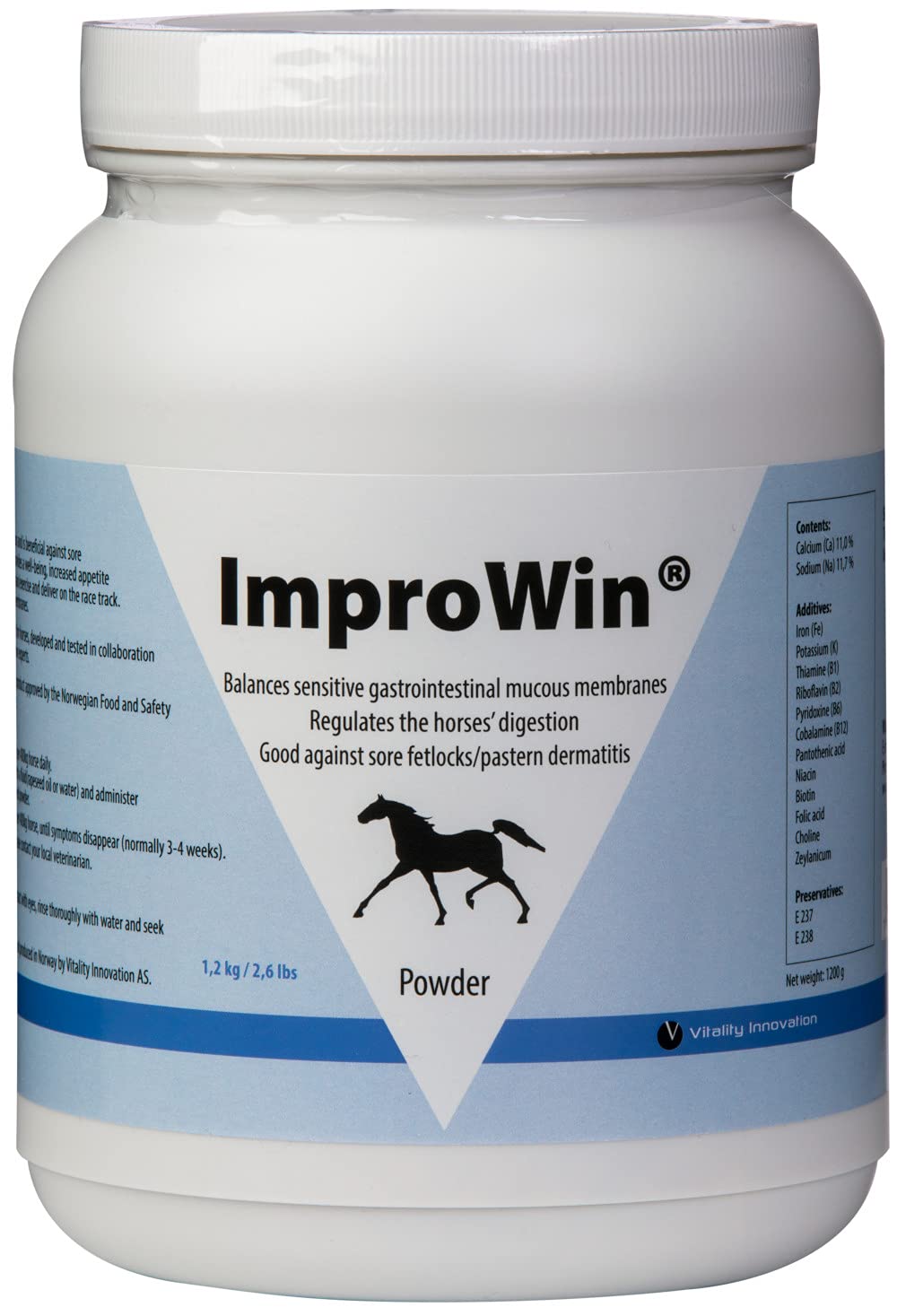 ImproWin for horses | Gut balancer and for fetlock sores/pastern dermatitis | 1.2 KG Powder
