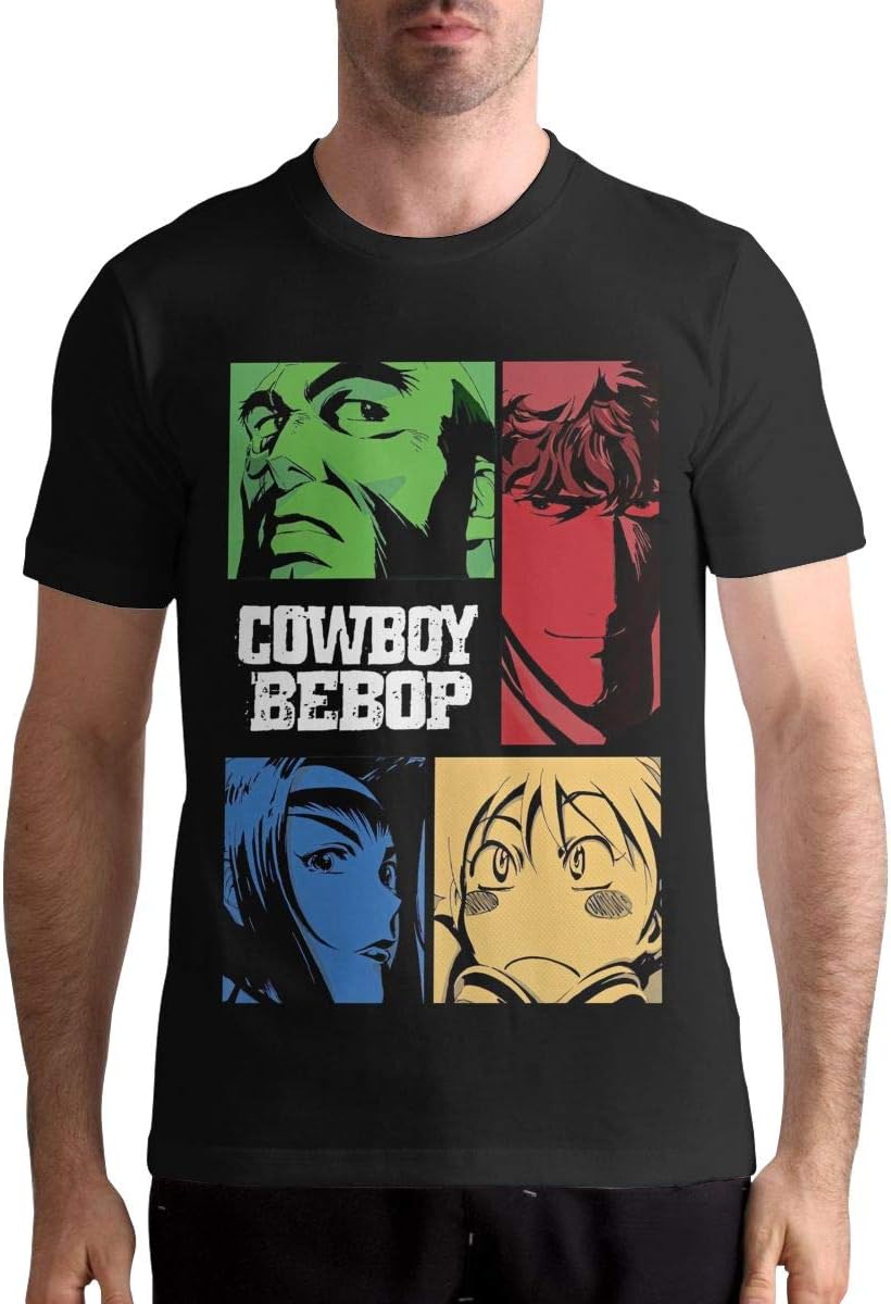 Men's Fashion Cowboy Bebop Short Sleeve T-Shirt