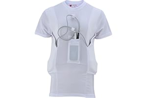 LVAD GEAR Men’s Heartmate 3 LVAD Shirt – Ultrathin Spandex Mesh Fabric Designed for Comfort & Safety
