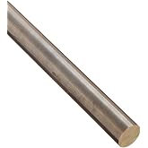 655 Bronze Round Bar, Unpolished (Mill) Finish, H04 Temper, ASTM B98, 0.3125" Diameter, 24" Length, OnlineMetals