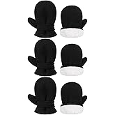 Sarfel 3 Pairs Baby Mittens Winter Toddler Mittens Warm Fleece Infant Gloves for Kids Toddler Winter Gloves for Boys Girls