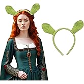 Halloween Cute Green Ogre Ears Headbands for Women, Dress up Decorative Hair Hoop Green Monster Headwear Headwear Halloween Costumes Cosplay Festival Theme Party Accessories Christmas Decorations