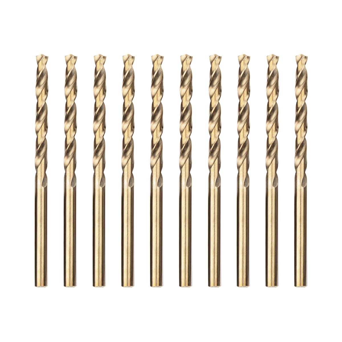 Meccion HSS Cobalt Jobber Drill Bit 10pcs 4.5mm Twist Drill Bit for Drilling Stainless Steel and Metal — image 1