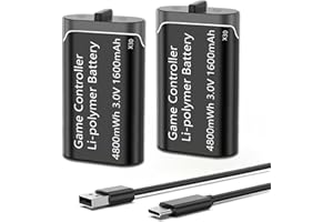 uowlbear 1600mAh Controller Battery Pack for Xbox Series X/S, Rechargeable Battery for Xbox One, One S, One X, Xbox One Elite