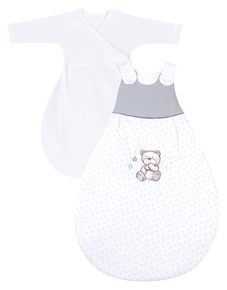 Julius Zöllner 9122314240 Schlafsack-Set Cosy, Schmusebär, 62/68