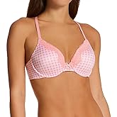 Maidenform Comfort Devotion Extra Coverage T-Shirt Bra 36D, Gingham Rose Bloom