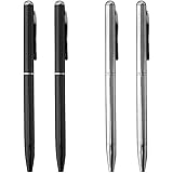 Wellspring Replacement Pen, 2 Black & 2 Silver - 4 Total