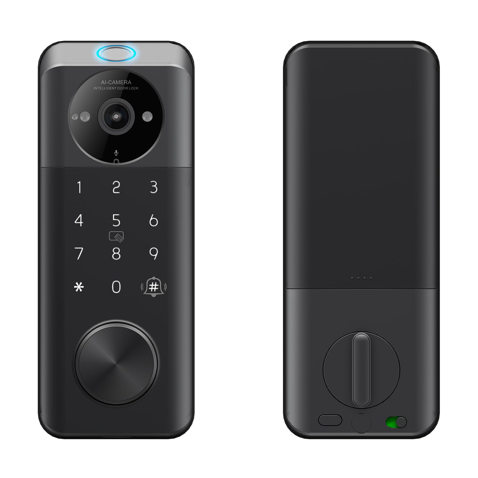 Photo 1 of HeavenBird Smart Door Lock Built-in Video Doorbell, WiFi, Digital Keypad, Touchscreen Display - Smart Deadbolt Lock for Home, Black