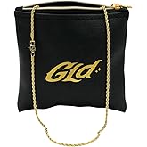 GLD Rope Chain - Gold-Plated Rope Chain with Exclusive Storage Travel Pouch - Snatch-Proof Clasp, Sweat-Proof and Fade-Resistant - Lifetime Quality, Designed in Miami