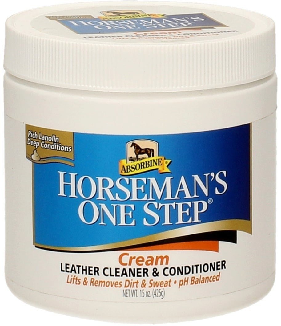 Absorbine Horsemans One Step Leather Cream - Riding Tack Cleaning Equipment