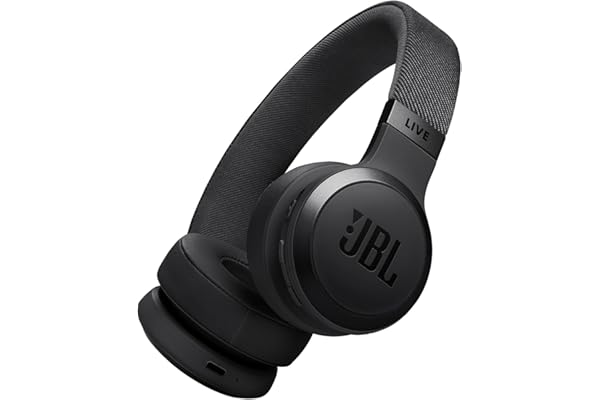 JBL Live 670NC - Wireless On-Ear Headphones with Adaptive Noise Cancelling with Smart Ambient, Up to 65H Battery Life with Sp