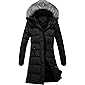 Szory Women's Winter Thicken Coats Warm Puffer Parka Jackets with Removable Fur Hood