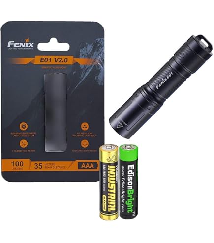Fenix E12 V2 160 Lumen LED Flashlight with EdisonBright AA