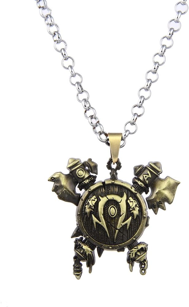 Lureme Vintage Jewelry World of Warcraft 3D Horde Signs Necklace for WOW Fans (nl005612)