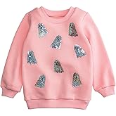 Mud Pie girls Sparkle Ghosts Sweatshirt