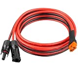 10AWG 10FT Solar to XT60i Extension Cable 3 6 10 35 50 75 100FT Heavy Duty Adapter Cable Connector XT60i Wire for Portable Power Station, Solar Panel, RV, Battery, Renewable energy Applications