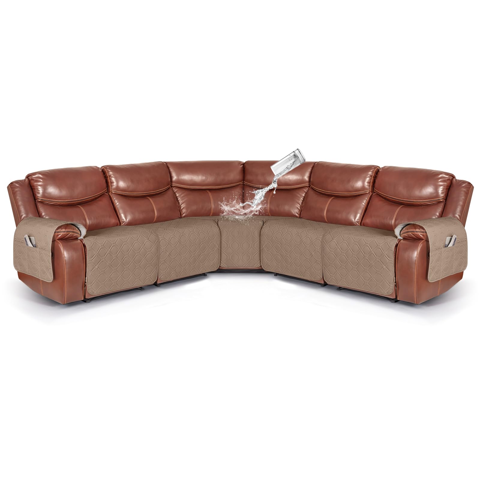 VANSOFY Extra Large Reclining Sectional Couch