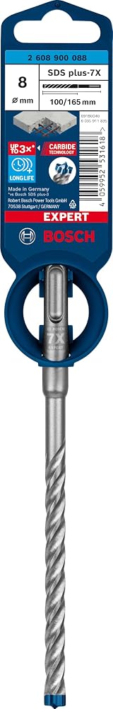Bosch EXPERT SDS plus-7X Hammer Drill Bit 8 mm Carbide for Concrete view 2