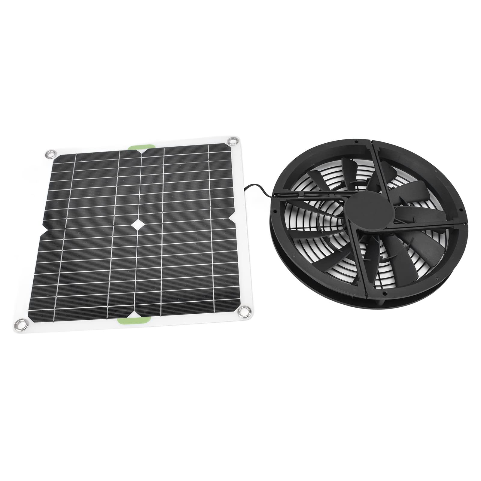 Yosoo Health Gear Solar Panel Fan Kit 10in 100W, Solar Exhaust Fan for Greenhouse, Ventilation Extractor