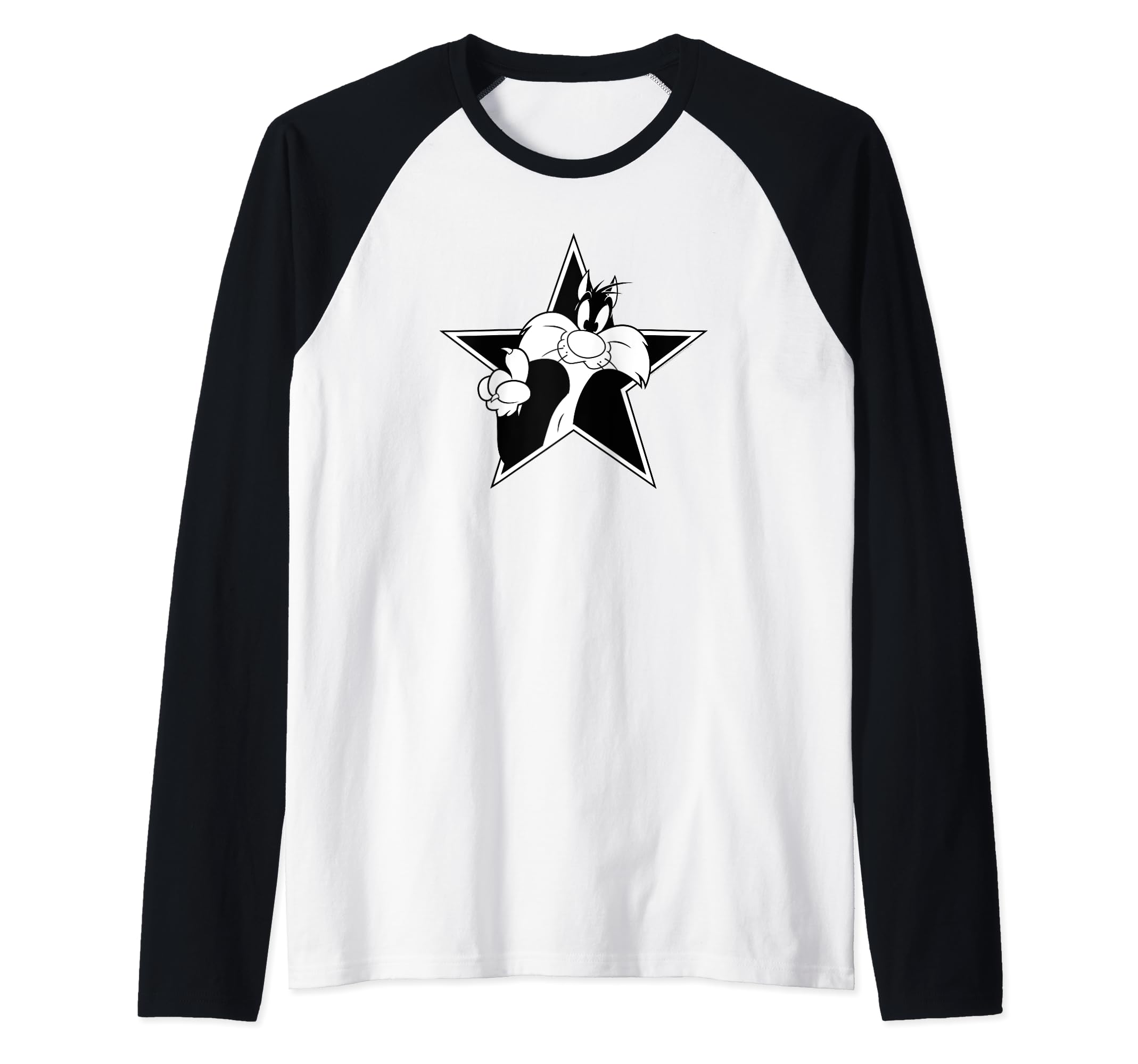 Looney Tunes Sylvester Star Raglan Baseball Tee