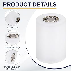 uxcell 2Pcs Nylon Roller Wheel with