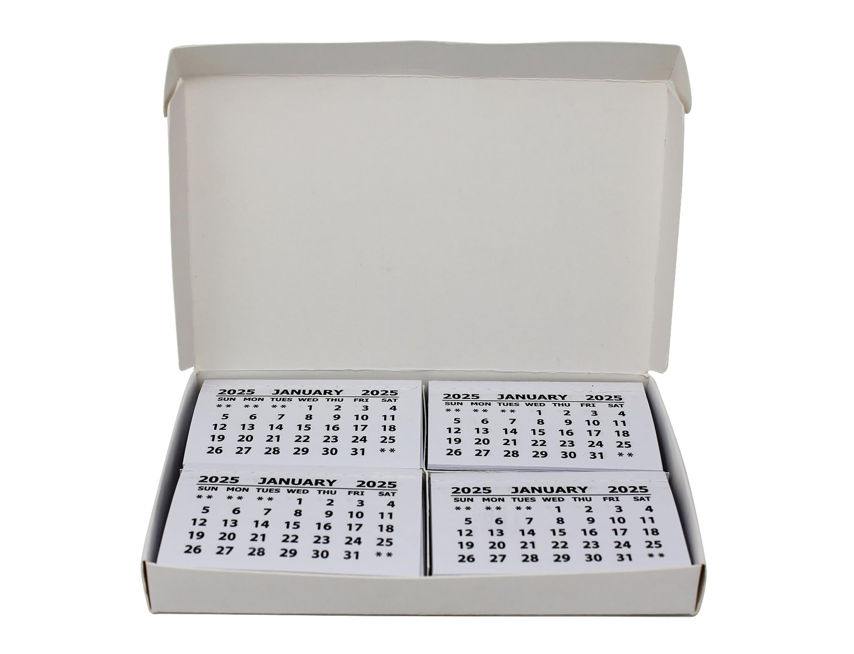 Bright Ideas 2025 Calendar Tabs Insert for Office Planning, School Crafts. Ideal for the Workplace or Classroom Calendar Tear Off – Each Page 1 Month – Pack of 50 mini- Calendar Tabs