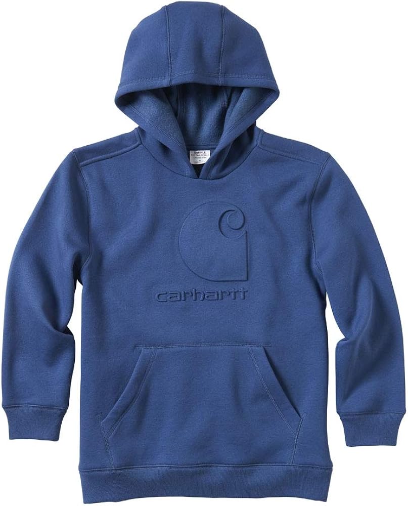 Carhartt Boys' Big Hooded Pullover Logo Sweatshirt Clothing