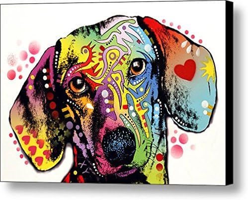 Animal Print Art,Abstract Dog Picture Print,Wall Art And Home Decoration,Canvas Art Print On Canvas,Unstretched And Unframed 8x10 inch