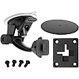 ARKON Windshield Dash Suction Car Mount for XM and Sirius Satellite Radios Single T and AMPS Pattern Compatible, Black - SR114
