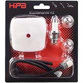 HIPA Air Filter Tune Up Kit for Mantis Tiller 7222 7222E 7222M 7225 7230 7240 7920 7924 Cultivator C1U-K82 with Primer Bulb Fuel Line Spark Plug Repower Kit