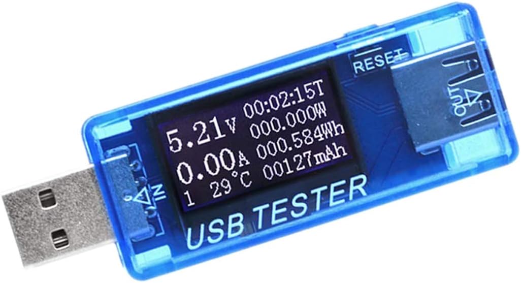 USB-tester,USB multimeter QC2.0 QC3.0 tester Current (A) Voltage (V) Energy (Wh) Resistance Capacity (mAh) and power (W) Time (seconds),capacity of the power banks with LCD digital