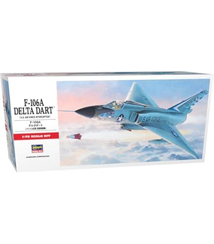 Amazon.com: Hasegawa 1/72 F-106A Delta Dart by Hasegawa : Arts