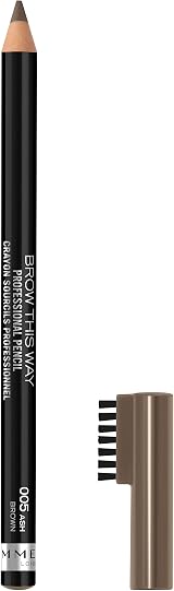 Rimmel Brow This Way Pencil 005 Ash Brown 4g with Built-in Brush view 2