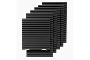 TOURI 6 Packs Blackout Blinds, Temporary Blinds for Windows, Easy to Cut and Install, Window Shade 36" W x 72" L, Black Out Window Cover with 12 Clips, Black