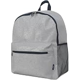 NGIL Large Glitter Cheer Dance Backpack (Glitter-Silver) | Sparkle Dance Team Bag, Cheerleading, Sports Practice Bag, Competition Gear Storage, School Bookbag for Girls and Coaches