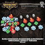 Warmachine and Hordes Universal Effect Tokens: Blind, Knockdown, Shadow Bind, Stationary Mk3