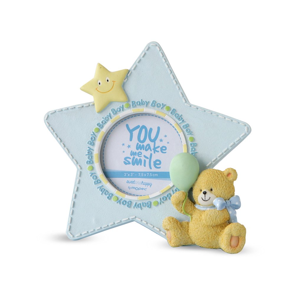 Mopec g267.3 – Photo Frame of Blue in the form of Star, Pack of 1 Unit