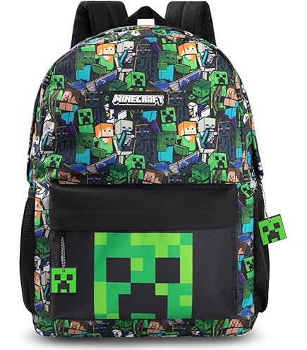 Amazon.com | Bioworld Minecraft Squares Allover Print  display picture 1