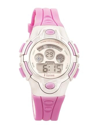 Vizion Digital Multi-color Dial Sports-Alarm-BackLight Watch For Kids-W-8502B-7