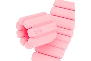 Bala Bangles Wrist & Ankle Weights for Women & Men - Adjustable Silicone Weighted Bracelet Set for Gym, Yoga, Pilates, Cardio & Strength Training - Wearable Arm & Leg Workout Weights