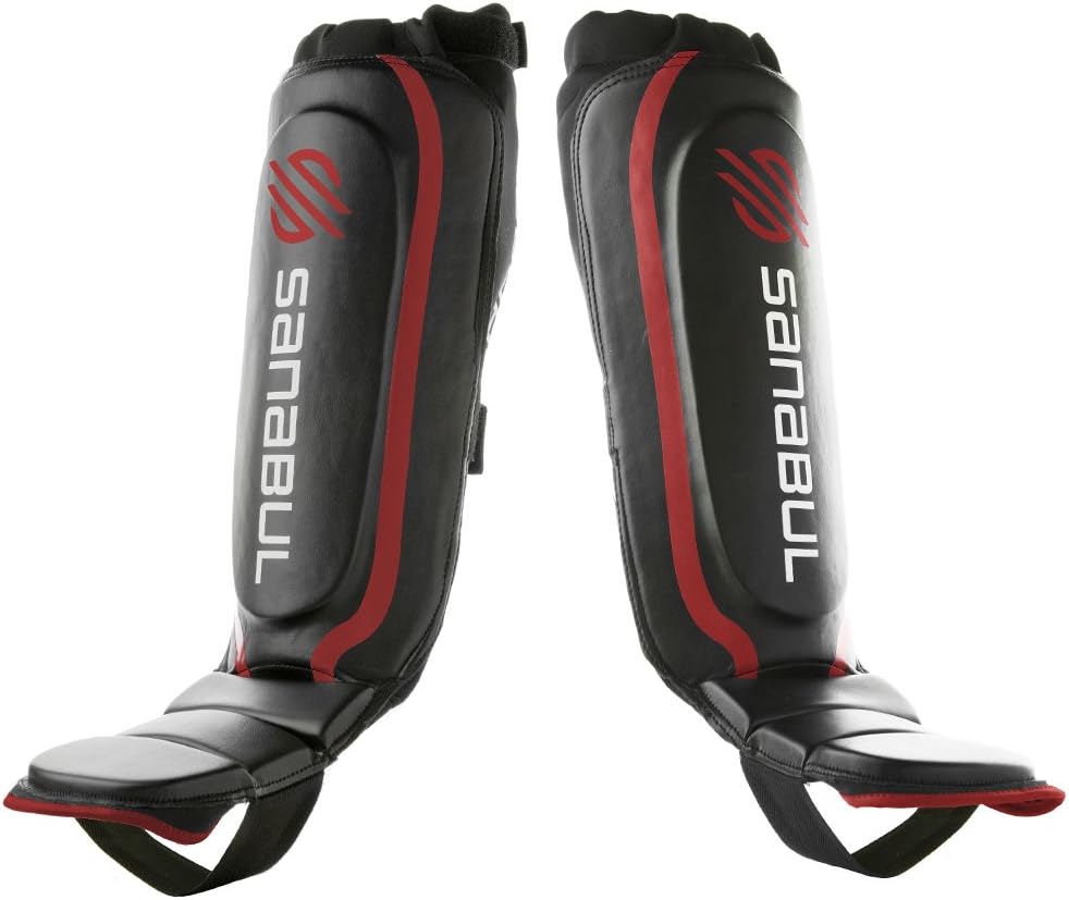 Sanabul Essential Hybrid Kickboxing MMA Shin Guards : Sports & Outdoors