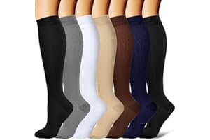 BIQU Compression Socks for Women and Men Circulation-Best Support for Running, Athletic, Nursing, Travel