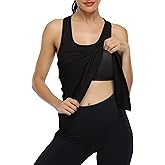 Kimmery Workout Tank Tops for Women with Built in Bra Lightweight Athletic Racerback