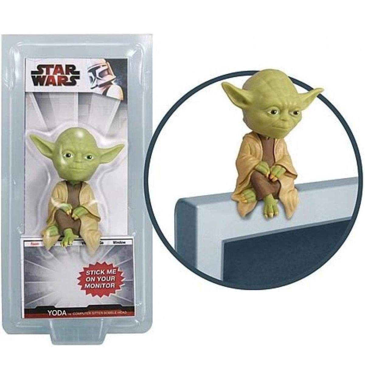 Bobble Head Star Wars Yoda 4inch computer sitter figure Amazon.co.uk Kitchen & Home