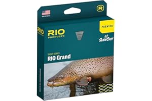 RIO Products Premier Rio Grand Fly Line, Slick Cast Trout Series, East Casting Fly Fishing Line, Coldwater Core Design, Freshwater