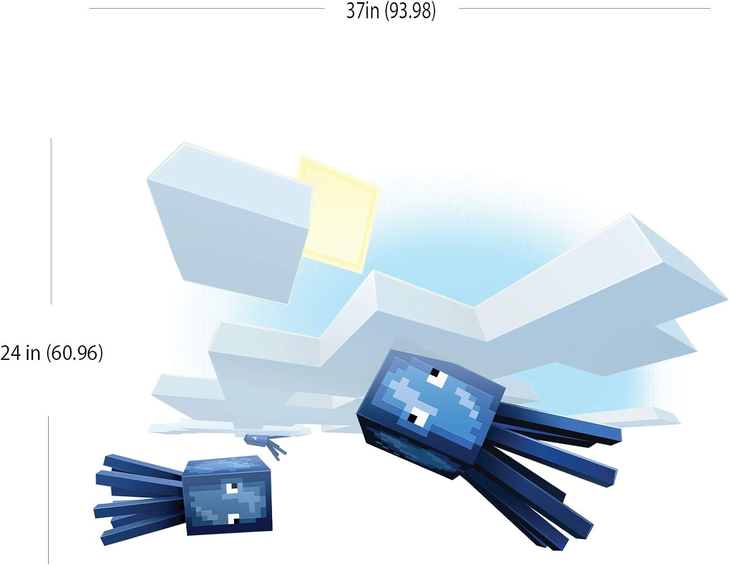 Amazon Com Jinx Minecraft Flying Squid Removeable Wall Cling