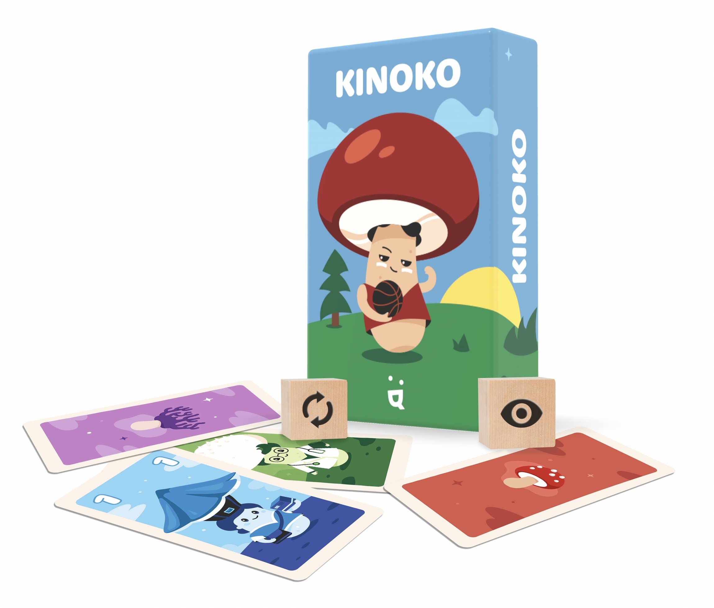 Helvetiq | Kinoko | Board Game | Ages 7+ | 2-4 Players | 20 Minutes Playing Time